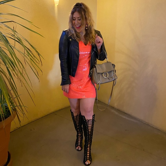 ASOS Dresses & Skirts - Electric Neon Asos Sequin Cami Dress